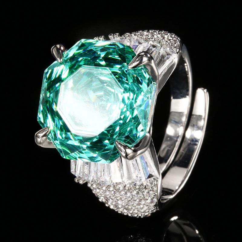 Luxusní prsteny ze zirkonie ve tvaru růže pro ženy 2025 Nový módní prsten Dámské svatební party šperky doplňky