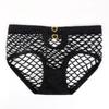 Women's Seamless Fishnet Briefs: Comfortable Japanese & Korean Style, Hollow Design, Large Size - Model 8851