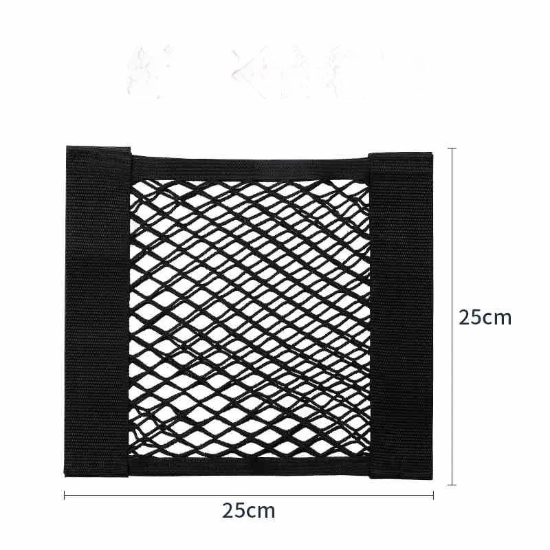 Хранение багажа Сумка для хранения в багажнике автомобиля Двойная эластичная липучка Сетчатая сумка-органайзер для автомобиля Сетчатый органайзер Сетчатая сумка для автомобиля