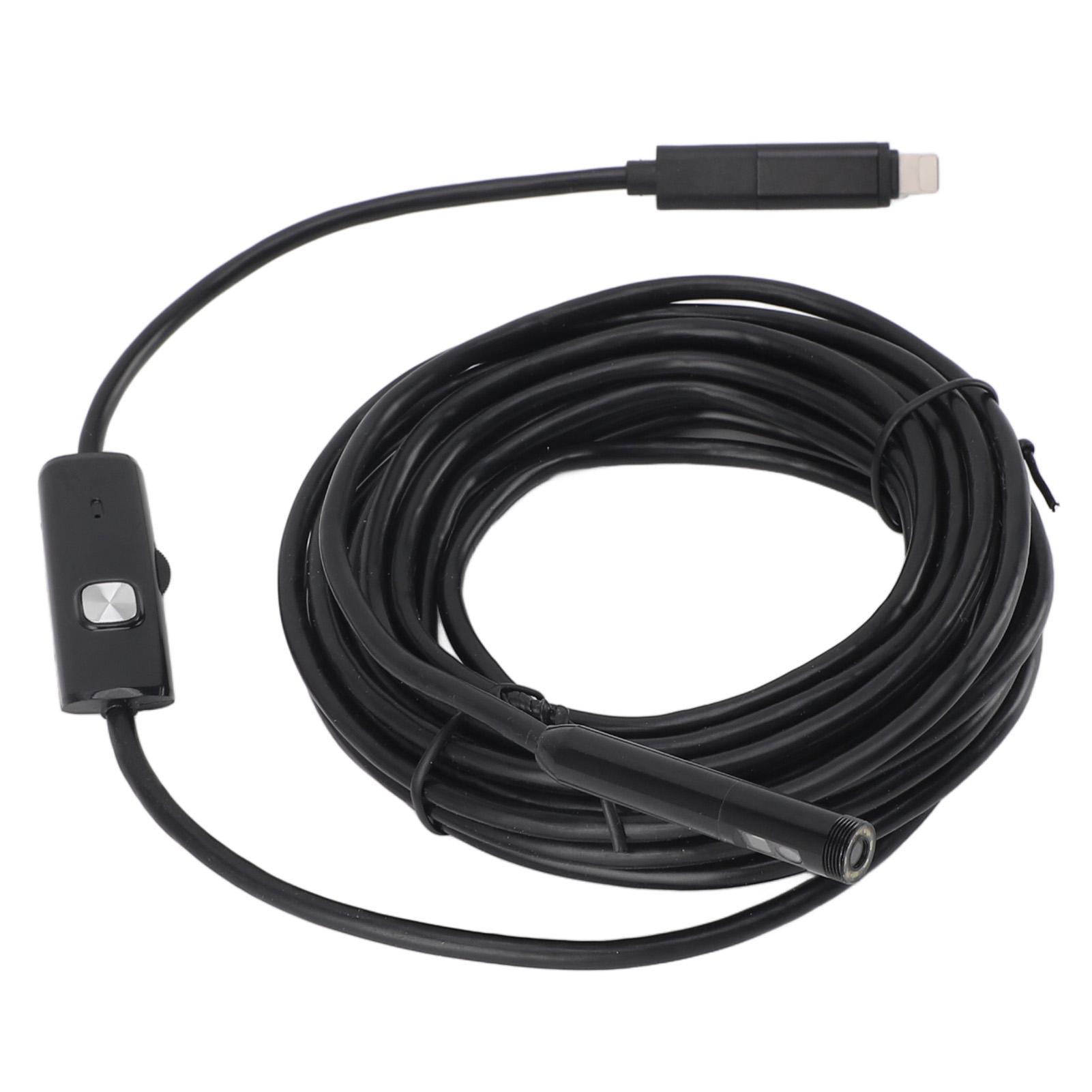 

Инспекционная камера 16.4 футов IP67 Водонепроницаемая 2X 2MP USB Тип C Эндоскопическая камера с 8 светодиодами для