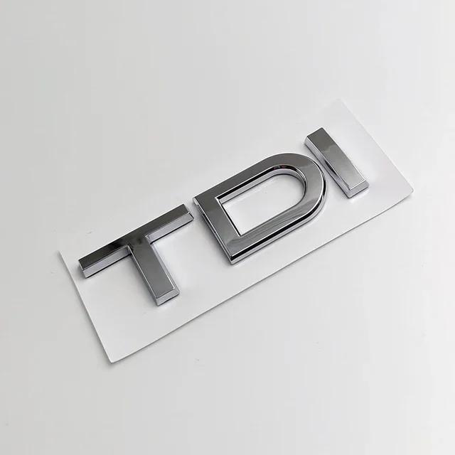 3d ABS Black TFSI Logo TDI Letters Car Trunk Emblem Badge For Hot A3 A4 A5 A6 A7 A8 Q2 Q3 Q5 Q7 Q8 TFSI TDI Sticker Accessories