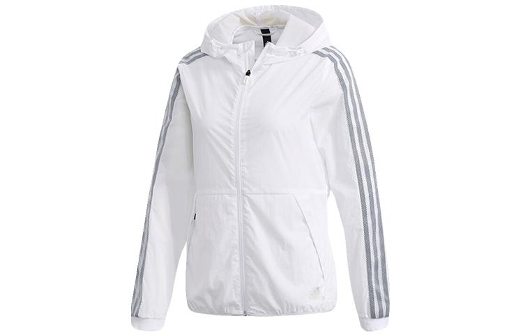 Adidas Jackets Women s White Hooded Moderate DY8641 S