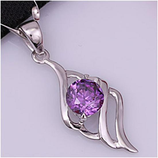 

Ожерелье-подвеска в виде ангельского крыла в корейском стиле из меди для женщин – Модная бижутерия 30% Silver