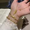 There Are Fish Brushed, Koi Recruited Rice Necklace, Bracelet, And National Tide Style High-End Temperament Jewelry Set.