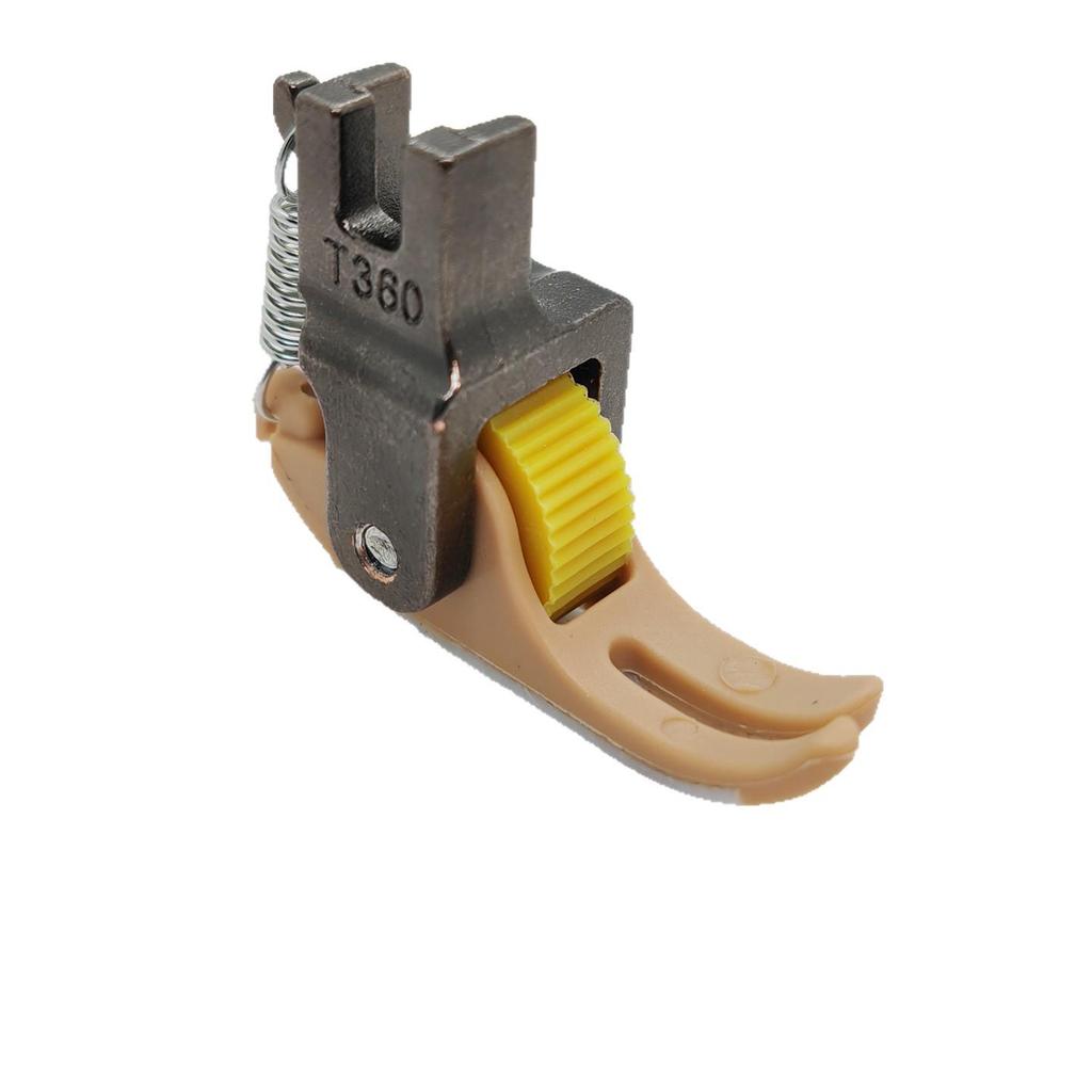 Industrial Teflon Zipper Roller Foot for Computerized Flatbed Sewing Machines T360/T361