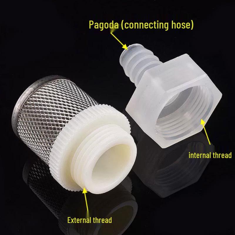 Stainless Steel & Plastic Male Thread Water Intake Filter Screen