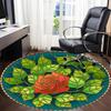 1pc Rose Stained Glass Chair Carpet for Office  Machine Washable Rug for Office,  Good Gift for Family or Friends Yy251225201