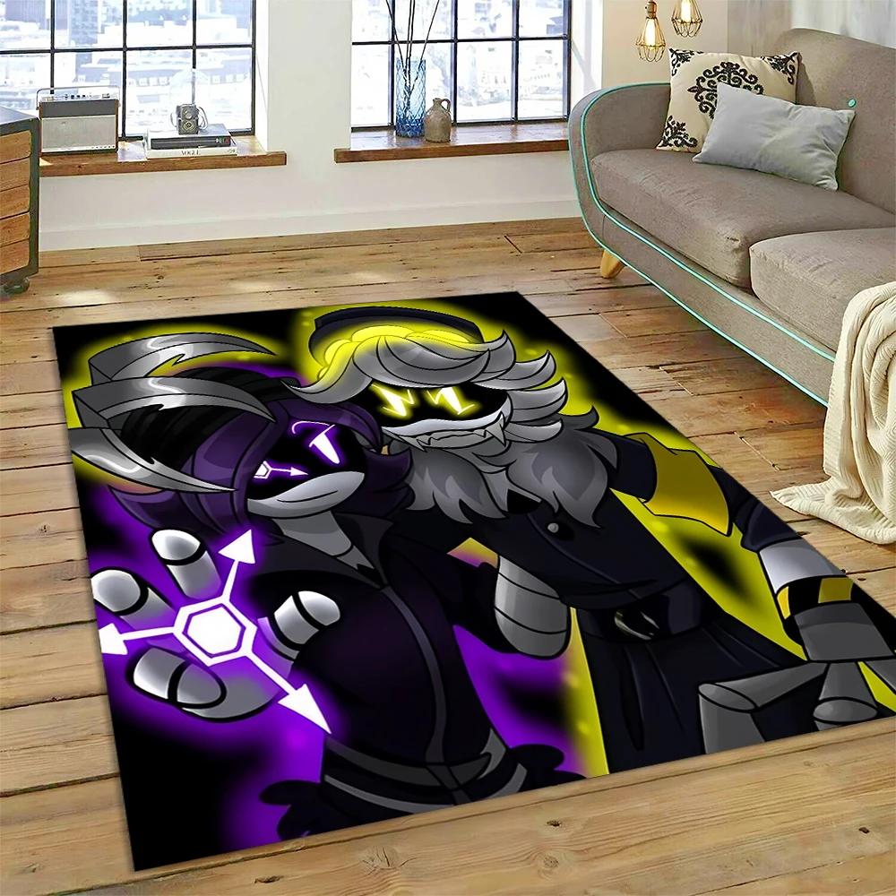 27 Stil Neue Mord-Drohnen Uzi Cartoon Roboter Teppich für Wohnzimmer Schlafzimmer Heimdekoration, Bodenteppich Rutschfest Sofa Fußmatte Kinder
