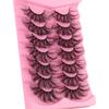7 Pairs Of Fried Hair High Imitation Mink Hair False Eyelashes Curled Thick Stage Makeup Eyelashes