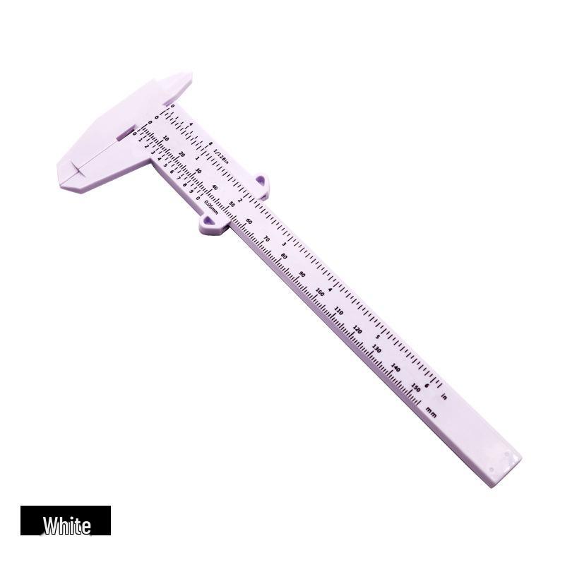 Plastic Eyebrow Shaping Vernier Caliper, 150mm Measuring Ruler белый
