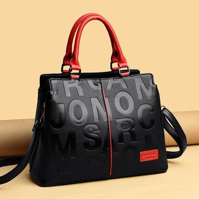 Ladies Quality Leather Letter Shoulder Bags For Womenluxury Handbags Women Bags Designer Fashion Large Capacity Tote Bag