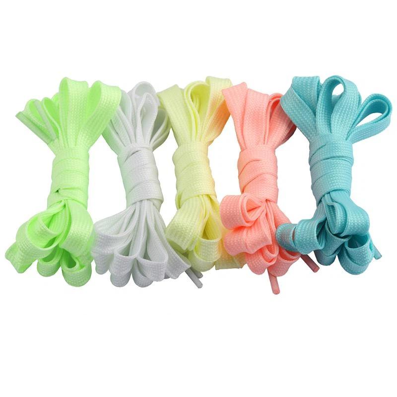 1Pair 120Cm Fluorescent Shoelace Luminous Shoelaces Flat Sneakers Canvas Shoe Laces Glow In The Dark Night Color