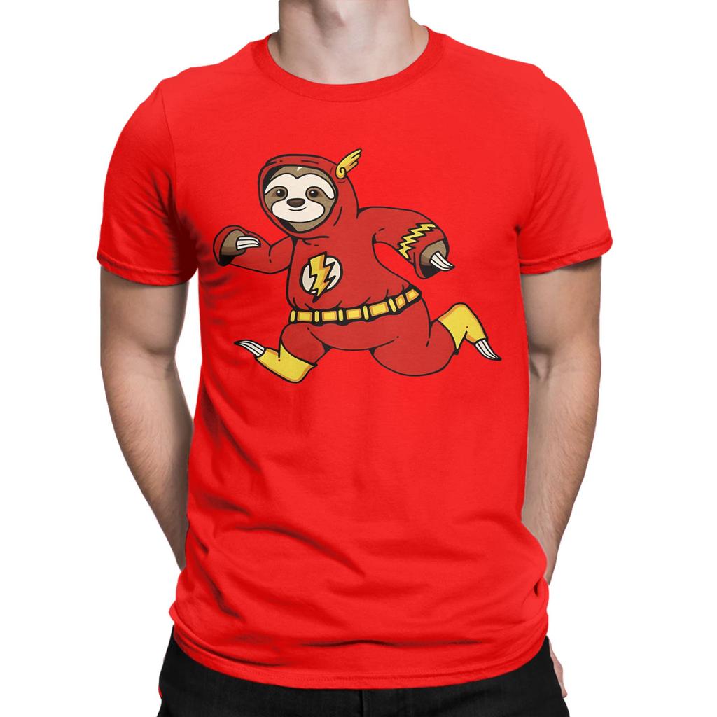 Flash Sloth Funny 100 Cotton Tshirt Sloth Flash Tops Tees For Unisex
