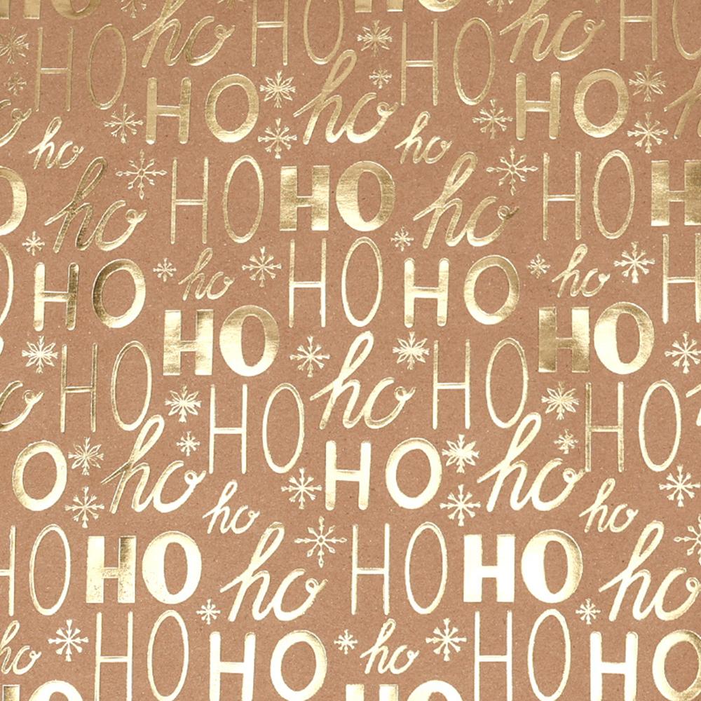 300*43cm Weihnachten Kraft Geschenkpapier Heißfolienprägung Weihnachtsmuster Neujahrsparty Deko Geschenkverpackung DIY Bastelpapier