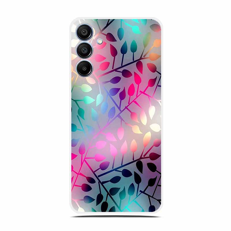 Blumen Klare Hülle Für Samsung A36 A26 A16 Weiche Silikon Handyhülle für Samsung Galaxy A 36 26 16 5G Transparent Luxus Para