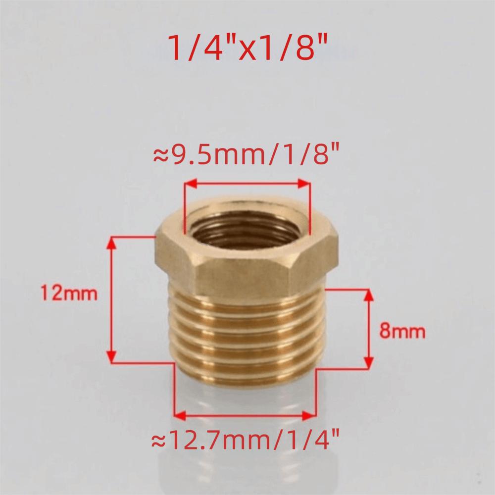 Brass Brass Hex Bushing 1/8 1/4 3/8 1/2 3/4 Water Gas Adapter Coupler Reducer Pipe Fitting