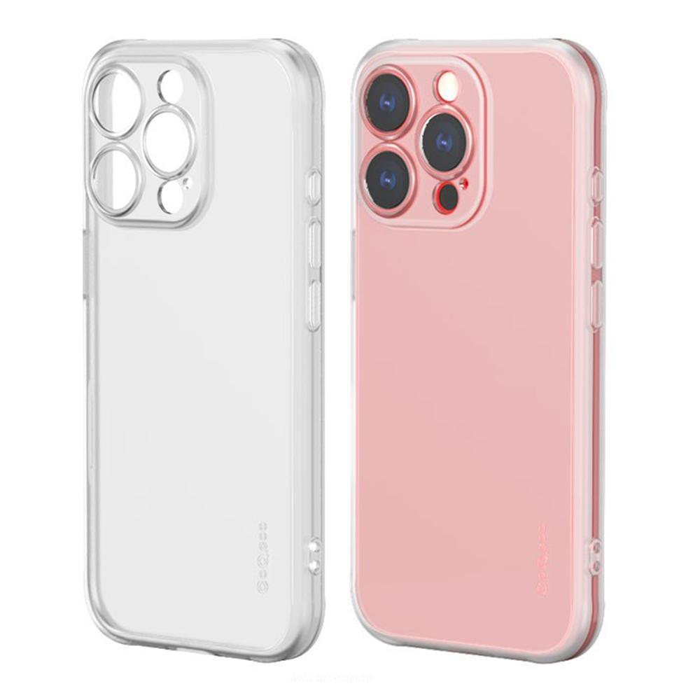 

Q.COO For iPhone 16 Pro Case Drop Protection TPU Protective Phone Back Cover Transparent