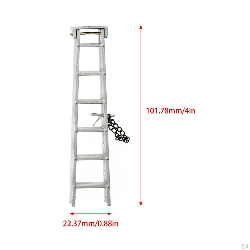 1/10 RC Car Accessory Mini Folding Ladder Model Decorative Decoration Realistic