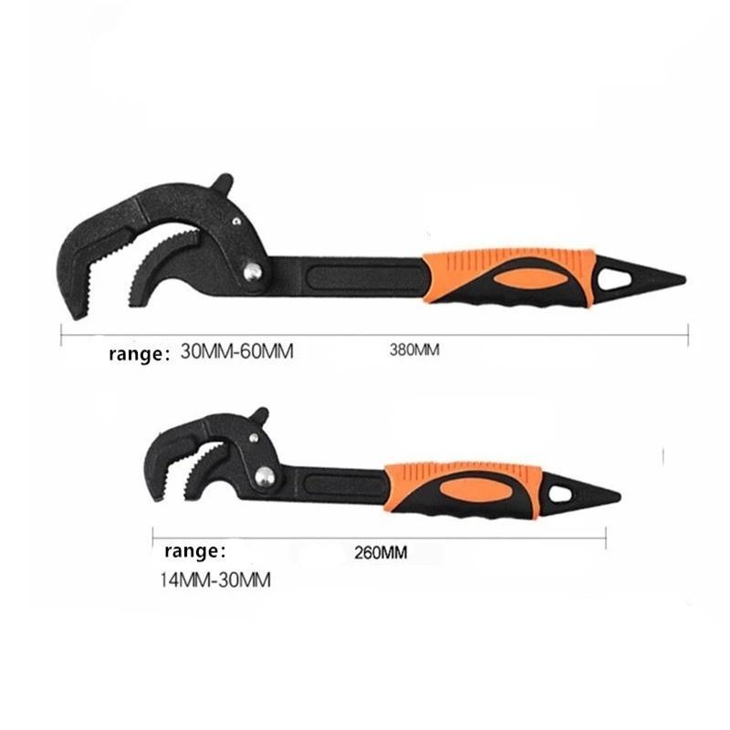 2 Teile/satz 14-30/30-60mm Universal Schlüssel Rohrzange Gabelschlüssel-satz High-carbon Stahl Snap Grip Tool Klempner Multi Hand Werkzeug
