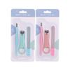 Three-Piece Manicure Set: Cuticle Fork, Nail Clippers & Nail File for Home Nail Care