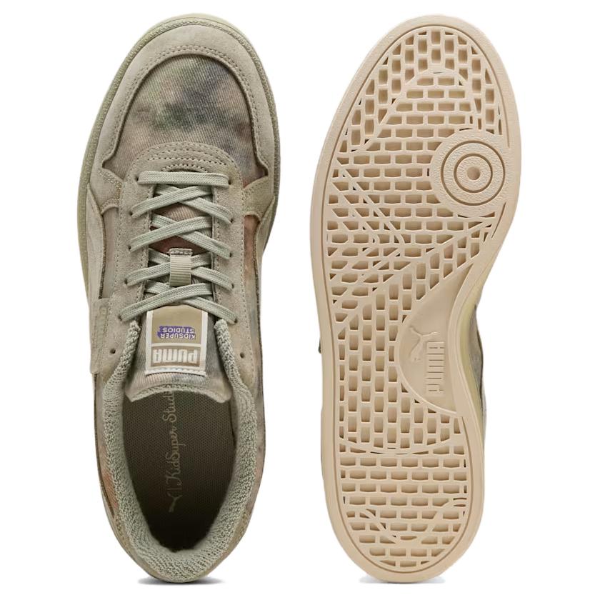 KidSuper X Puma Indoor Distressed Lux Army Men Sneakers Green 402378-01