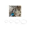 100Pcs Champagne Wine Glasses Rings Markers Silver Earrings Circle Wire Rings Hoops DIY Gift Party Drink Wine Labeling 20mm-35mm