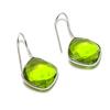 Peridot Gemstone Handmade 925 Sterling Silver Earring 1.18" KJ-1082