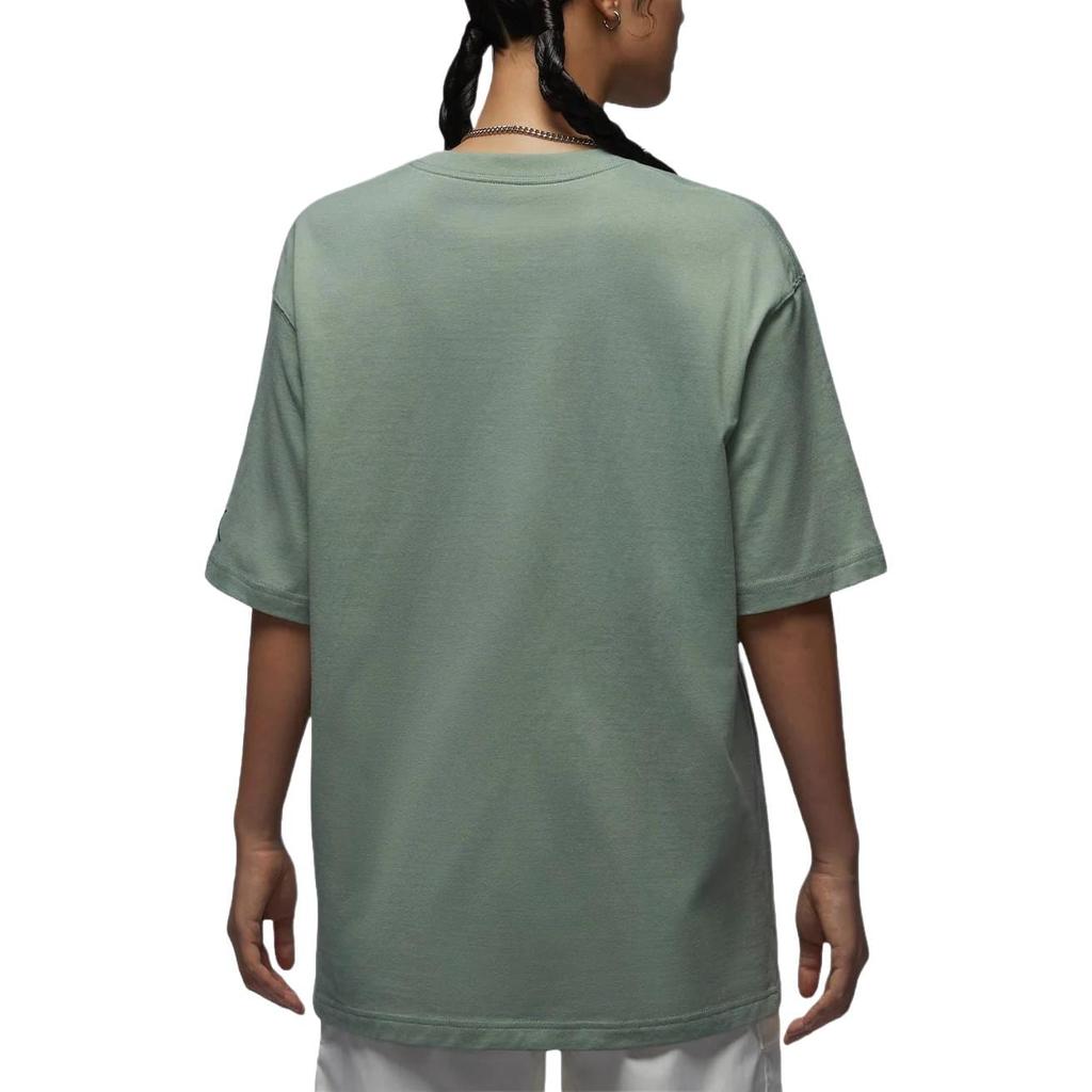 Jordan Fight T Shirts Women's Green Crew Neck Moderate FN5709-304