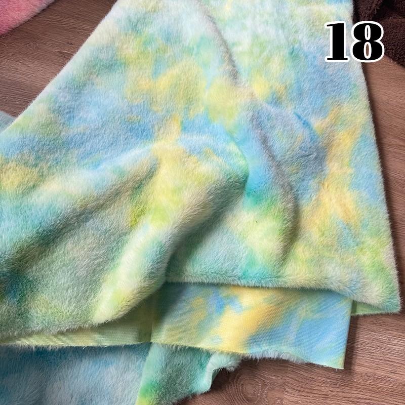 30x50cm Teddy Short Plush Fabric Elastic Doll Pillowcases Toys Diy Sewing Cloth Velvet Plush Handmade Sewing Quilting Fabric