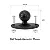 1 Set Compatible 25Mm Double Ball Socket Arm 1 Inch Ball Mount With Magnetic Suction Cup Base Support Ram Mount For Phone Gps