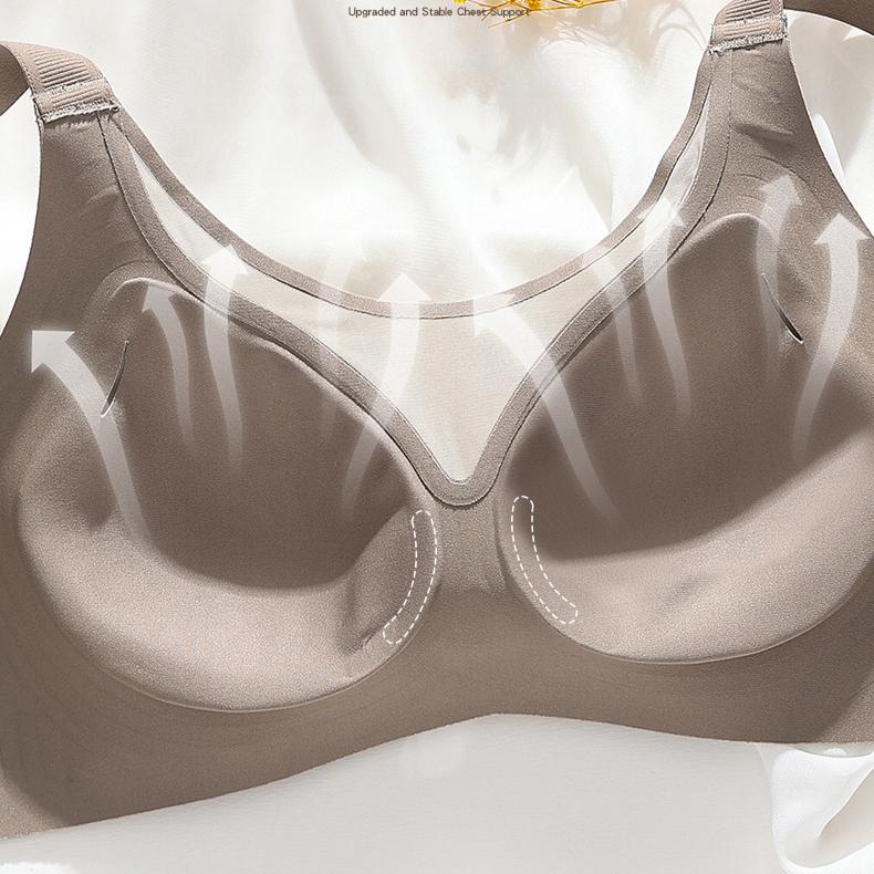 Large-sized Seamless Underwear for Women Thin Anti-glare Bra Strapless Bra Without Underwire Sports Vest Bra Push Up Bra