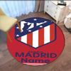 Custom Name Atlético Madrid Printed Round Rug Carpet Chair Rug Area Rug Entryway Doormats,for Office Chair Living Room Bedroom Kitchen Room.