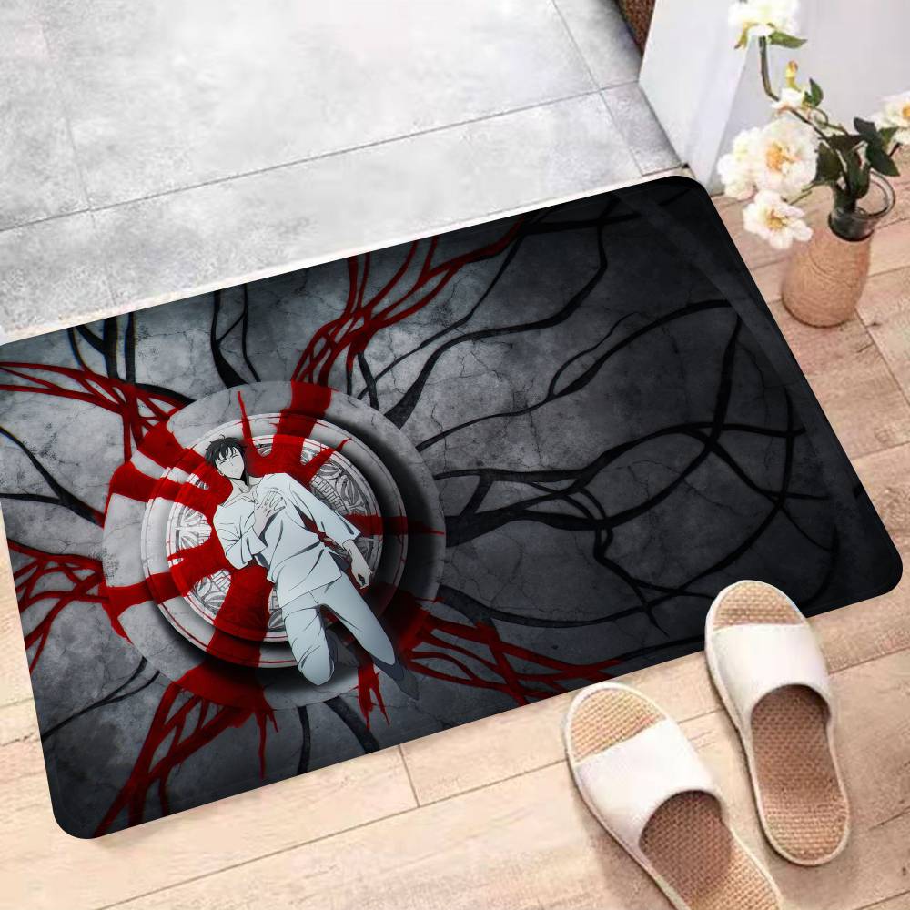 Japanese Manga Solo Leveling Bathroom Mat Non-Slip Laundry Room Mat Laundry Decor Balcony Child Living Room Toilet Rug