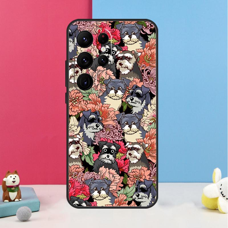 Schnauzer Puppy Dog Case For Samsung Galaxy S26 S25 S24 S20 S21 S22 S23 Ultra S10 Plus S25 FE Back Cover Shell