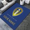 Προσαρμοσμένο Χαλί με Όνομα Leeds United για Σαλόνι, Υπνοδωμάτιο, Διακόσμηση Καναπέ Σπιτιού, Αντιολισθητικό Πατάκι Δαπέδου για Παιχνίδι Παιδιών