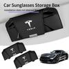 Magnetic Car Visor Glasses Holder Sunglasses Storage Box Interior For Tesla Model 3 Model S Model X Model Y Roadster Bonina C