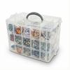 Beyblade Holds 30 Clear Storage Parts Made of Easy To Dividers 3 Separate Small Item Parts with Gift Case, Beyblades, Case, Box, Organizer, Plastic,