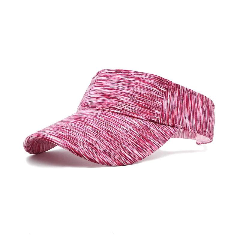

Spring and Summer Polyester Print Visors Adjustable Sun Cap For Men and Women 23 56-60cm Adjustable красный