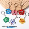 Colorful Good Luck Flowers Acrylic Keychain & Backpack Pendant