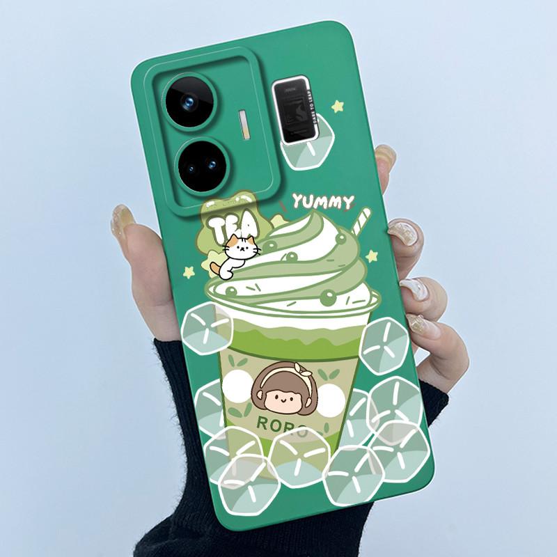 For Realme GT Neo 5 Case Funny Cartoon Cat Bumper Slim Soft TPU Shockproof Phone Case On For Realme GT Neo 5 Neo5 240W 5G Cover