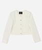 Salt And Chocolate Classic Semi-Crop Tweed Jacket Ivory 4W231D001