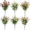 3pcs Simulation Flower Plastic Eucalyptus Leaf Bouquet Restaurant Decoration Artificial Eucalyptus Green Plant Silk Fake Flowers
