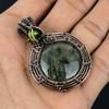 Prehnite Jewelry, 999 Copper Wire Wrapped Pendant Handmade Gemstone Jewelry, Gifts For Wife Brand New Pendant