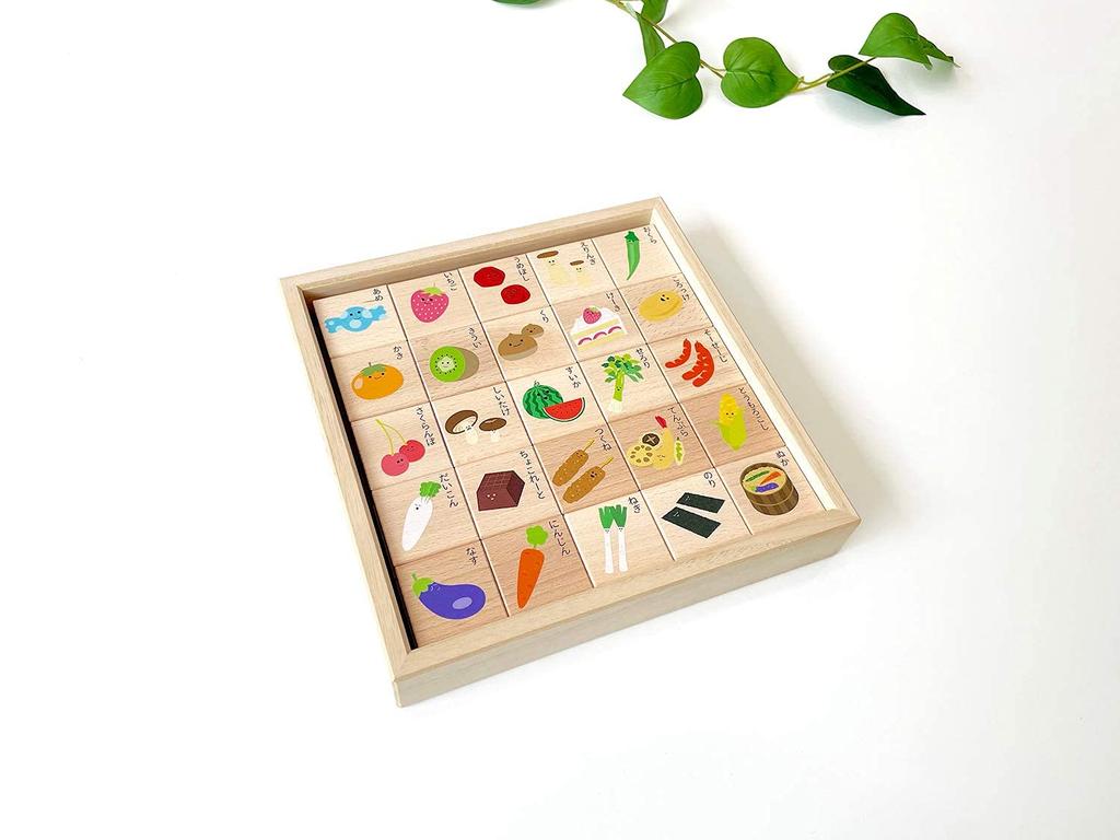 KATOMOKU Alphabet Building Blocks Food Edition km-117 Educational Toy Stylish Interior Object