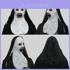 Máscara de Freira de Látex Assustadora Para Festas de Halloween e Eventos de Fantasia Assustadora Para Adultos