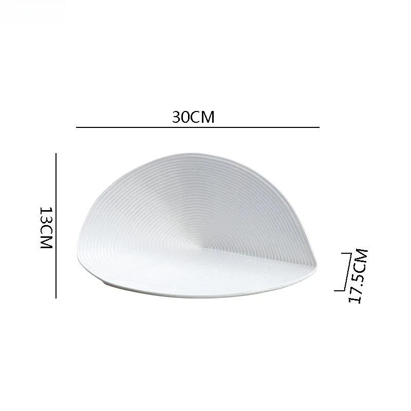 Creative Irregular Ceramic Dinner Plate Restaurant Dessert Plate Snack Plate Pasta Plates Sushi Dish Creative Special Tableware