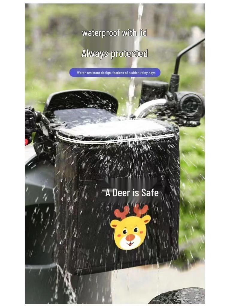 Waterproof Hanging Bag for Electric Scooter: Front Storage Pocket for Phone and Accessories