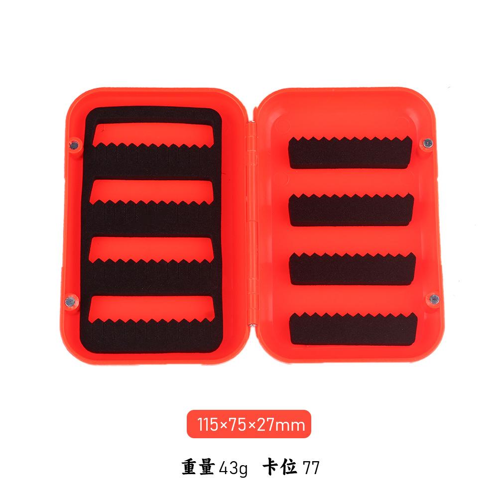 Коробка для хранения мух, Портативная коробка с крючками, Прозрачная рыболовная коробка из АБС-пластика, Коробка для аксессуаров большой вместимости One Size