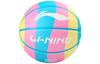 Li Ning Rubber Basketball Soft Rebound Rainbow Size 7 Ball Training Competition Unisex China Mainland Version LBQK657-1