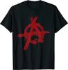 Punk Rock Rifiutare Resistere Ribellarsi Rivolta Simbolo Anarchia T-shirt Nuova 100% Cotone Casual Manica Corta Girocollo T-shirt da Uomo